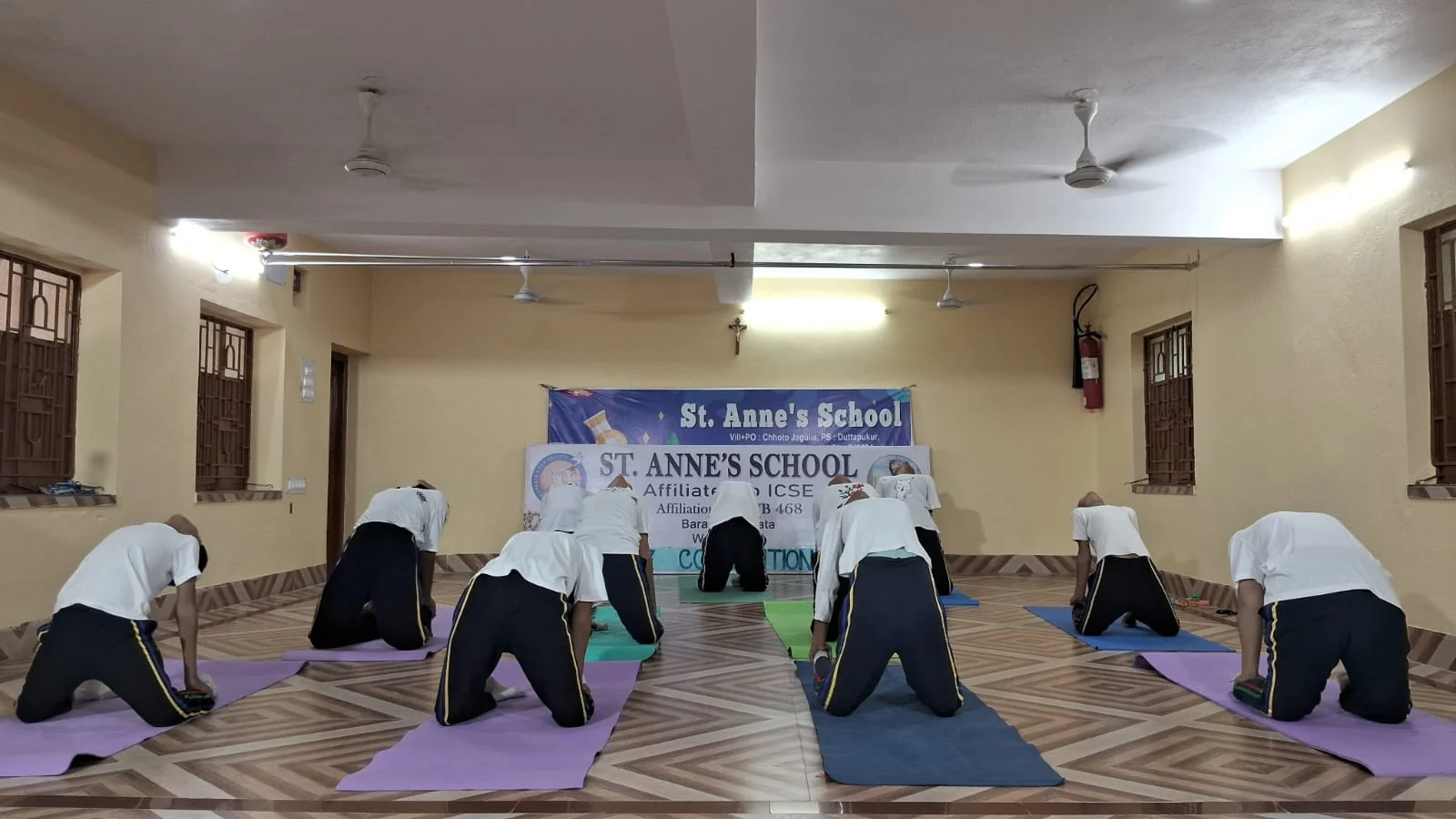Yoga day 2027 – school event photos at St. Anne's School